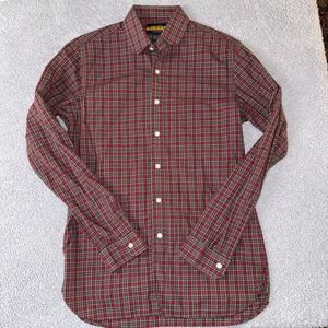 Rugby Polo Ralph Lauren Plaid Button Down Shirt holiday Mens‎ Size S Long Sleeve